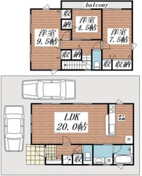 クレイドルガーデン八王子市川口町第81 10号棟の物件間取画像